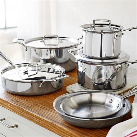 stainless steel cookware williams sonoma|williams sonoma 10 piece cookware.